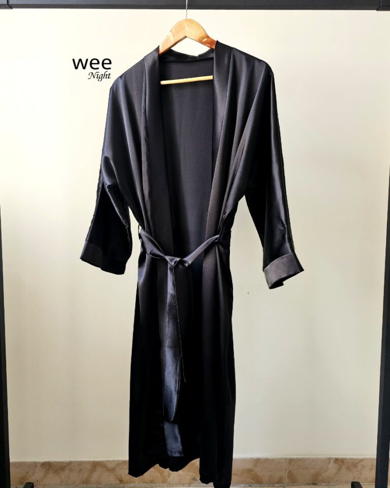 ربدوشامبر مشکی قد ۱۲۰