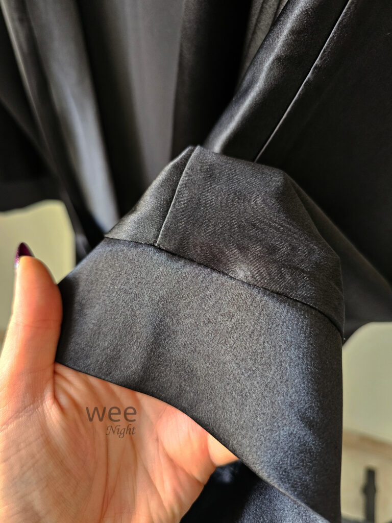 سرآستین ربدوشامبر مشکی