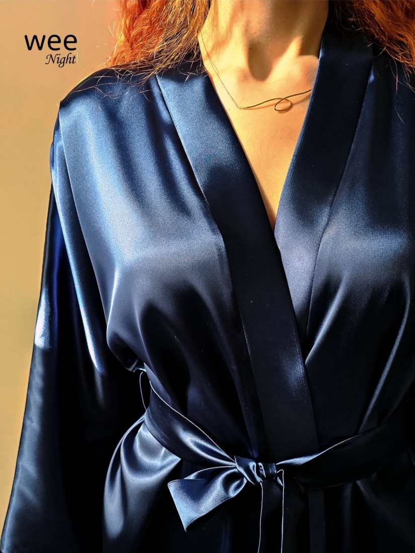 ربدوشامبر سرمه‌ای