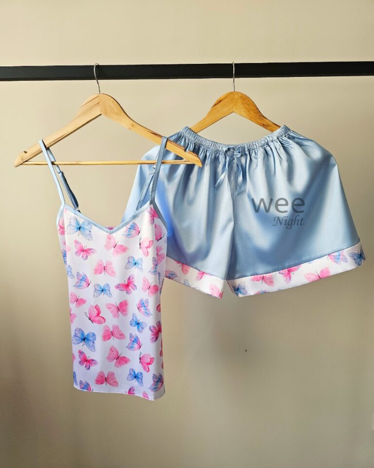 تاپ و شلوارک پروانه آبرنگی