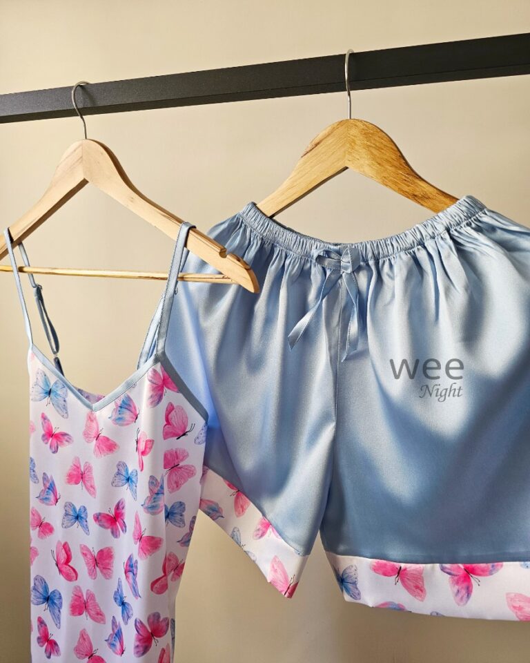 تاپ و شلوارک پروانه آبرنگی